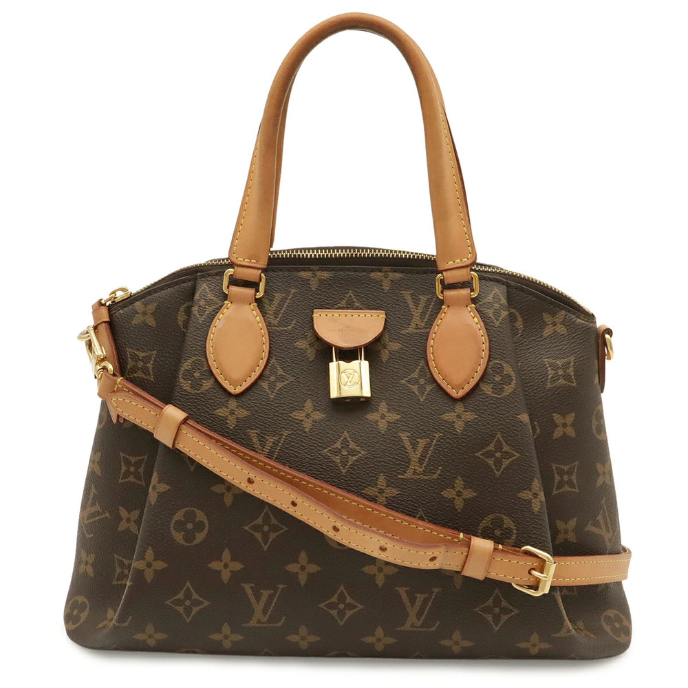 Louis Vuitton Monogram Rivoli 2Way Shoulder Tote Bag Crossbody Bag Canvas Brown